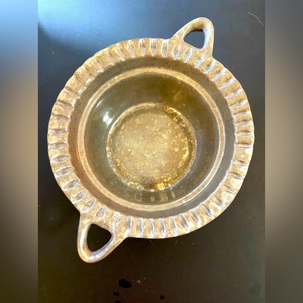 Large Handmade Silver Iron Pot